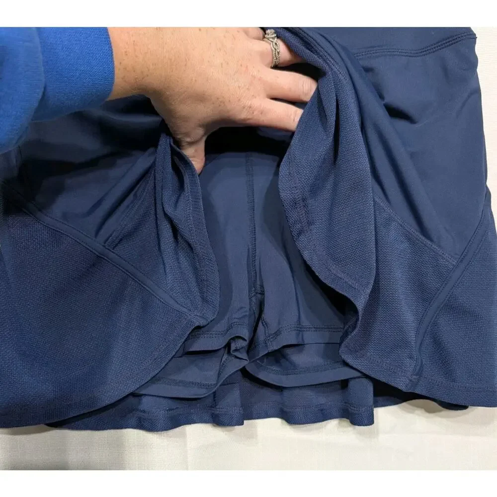 Kyodan Womens Navy Blue Tennis Skort Skirt Sz PS Pickleball Athletic Performance